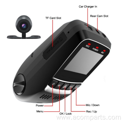 Dual Lens Mini DVR Vehicle Full 1080P Camera